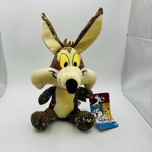 Wille E Coyote. Looney Tunes. Stuffed Plush Toy 10” Sticker Bomb Rare New W/ Tag